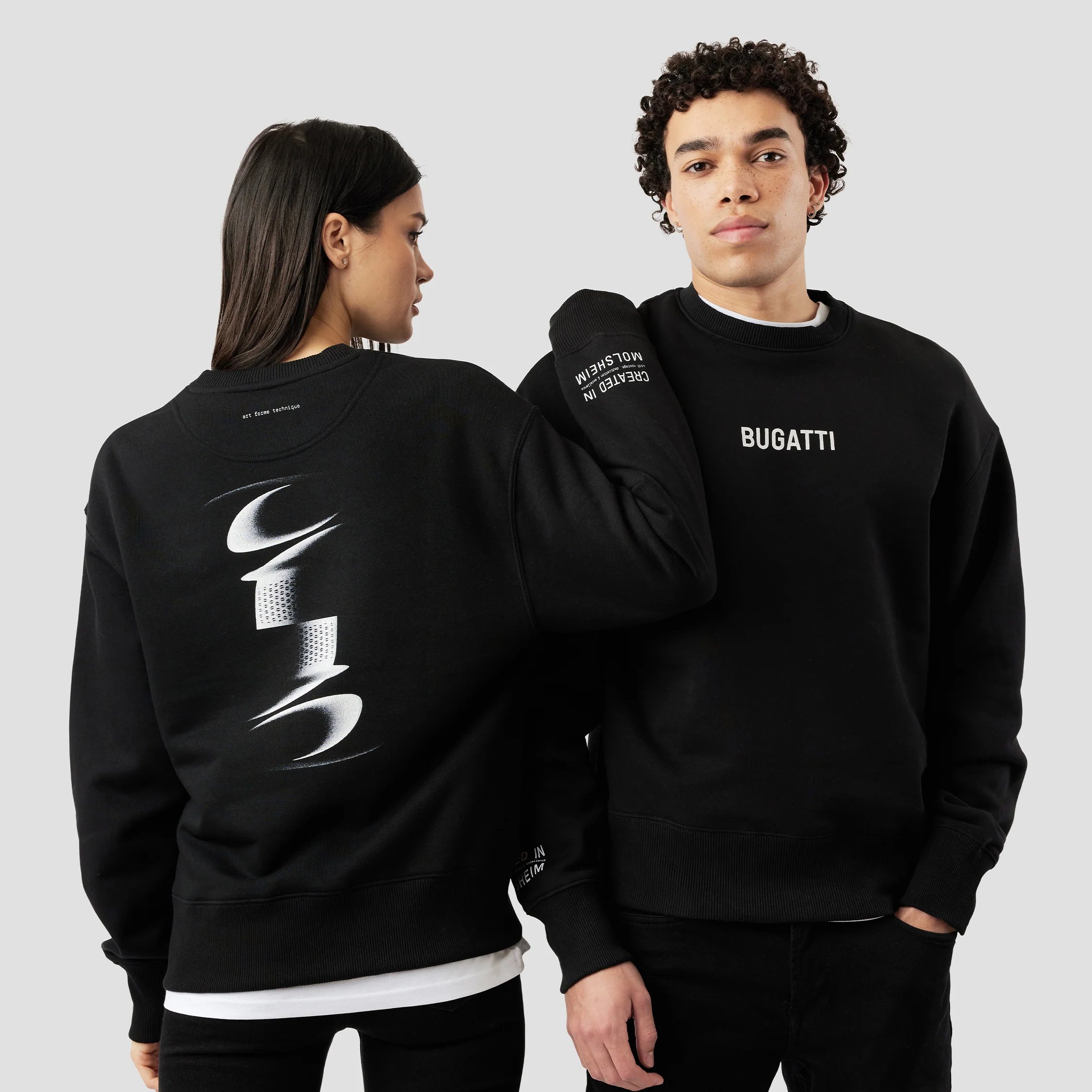 ABSTRACT GRAPHIC OVERSIZED SWEATSHIRT - Image 3