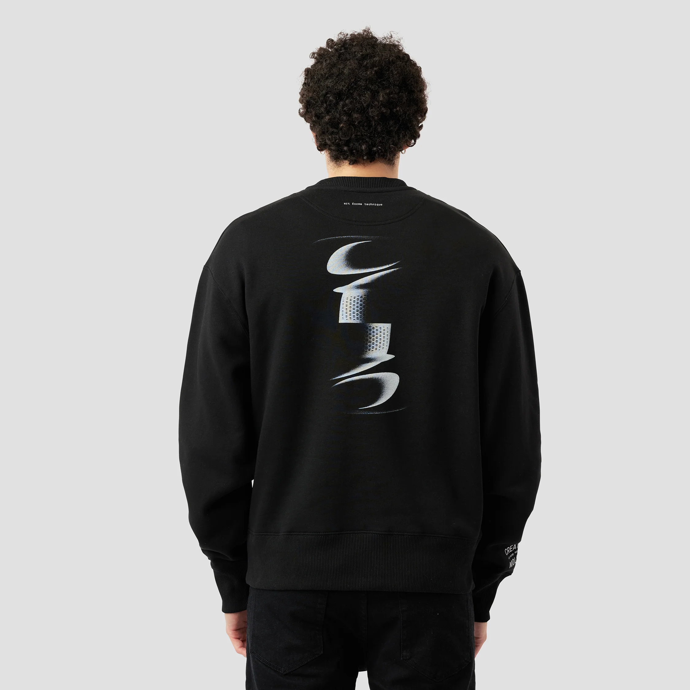 ABSTRACT GRAPHIC OVERSIZED SWEATSHIRT - Image 7