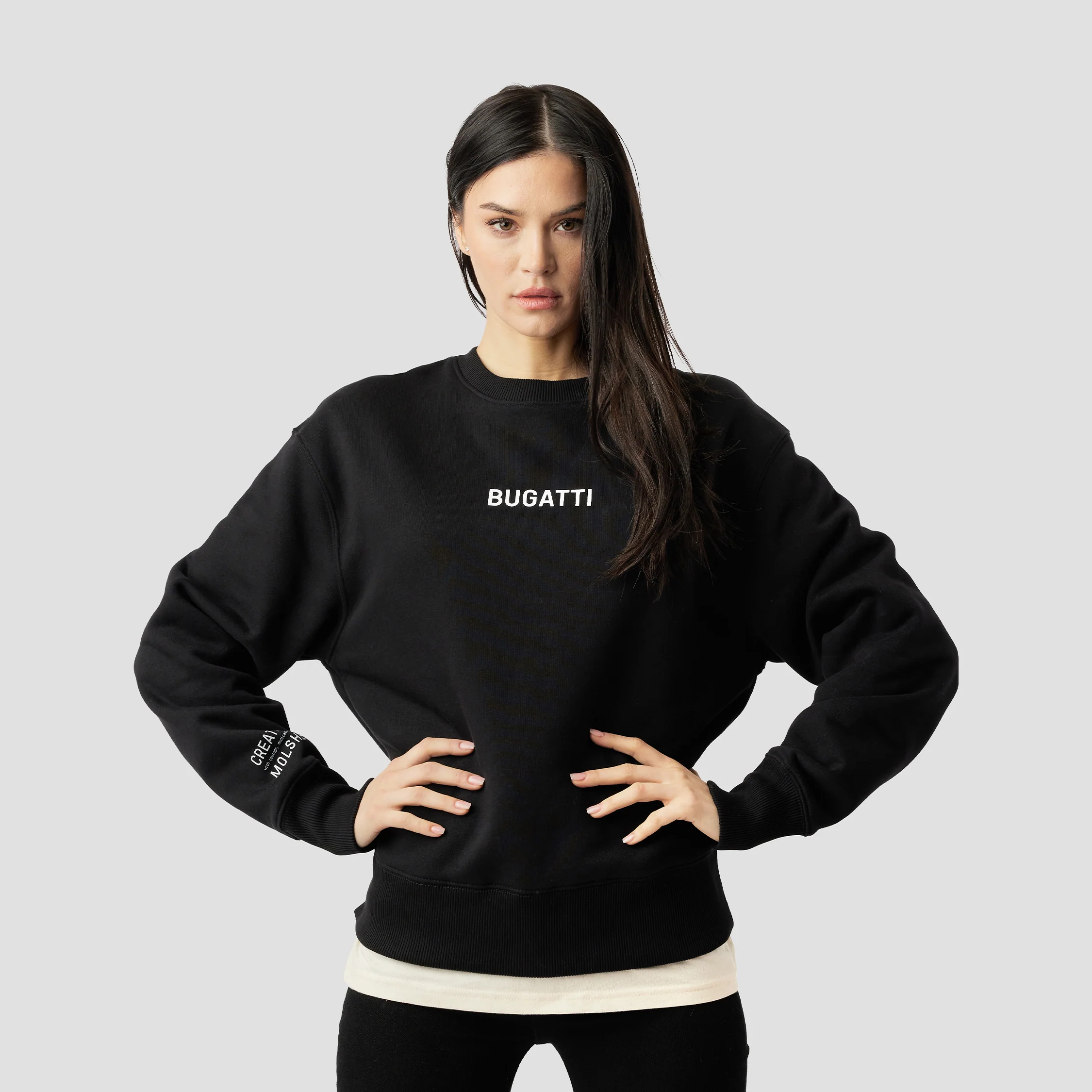 ABSTRACT GRAPHIC OVERSIZED SWEATSHIRT - Image 9
