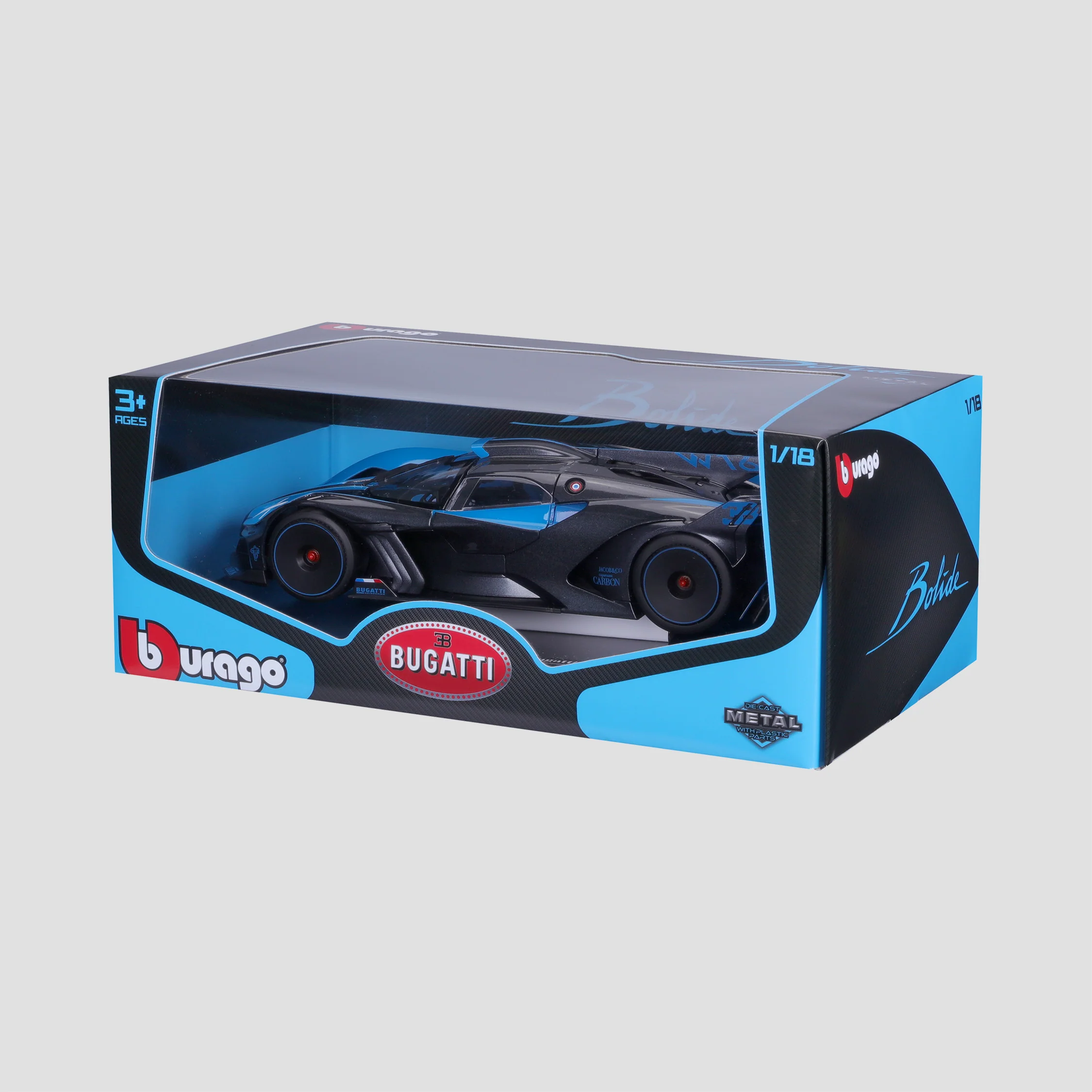 BUGATTI BOLIDE SCALE MODEL 1:18 BLUE - Image 4