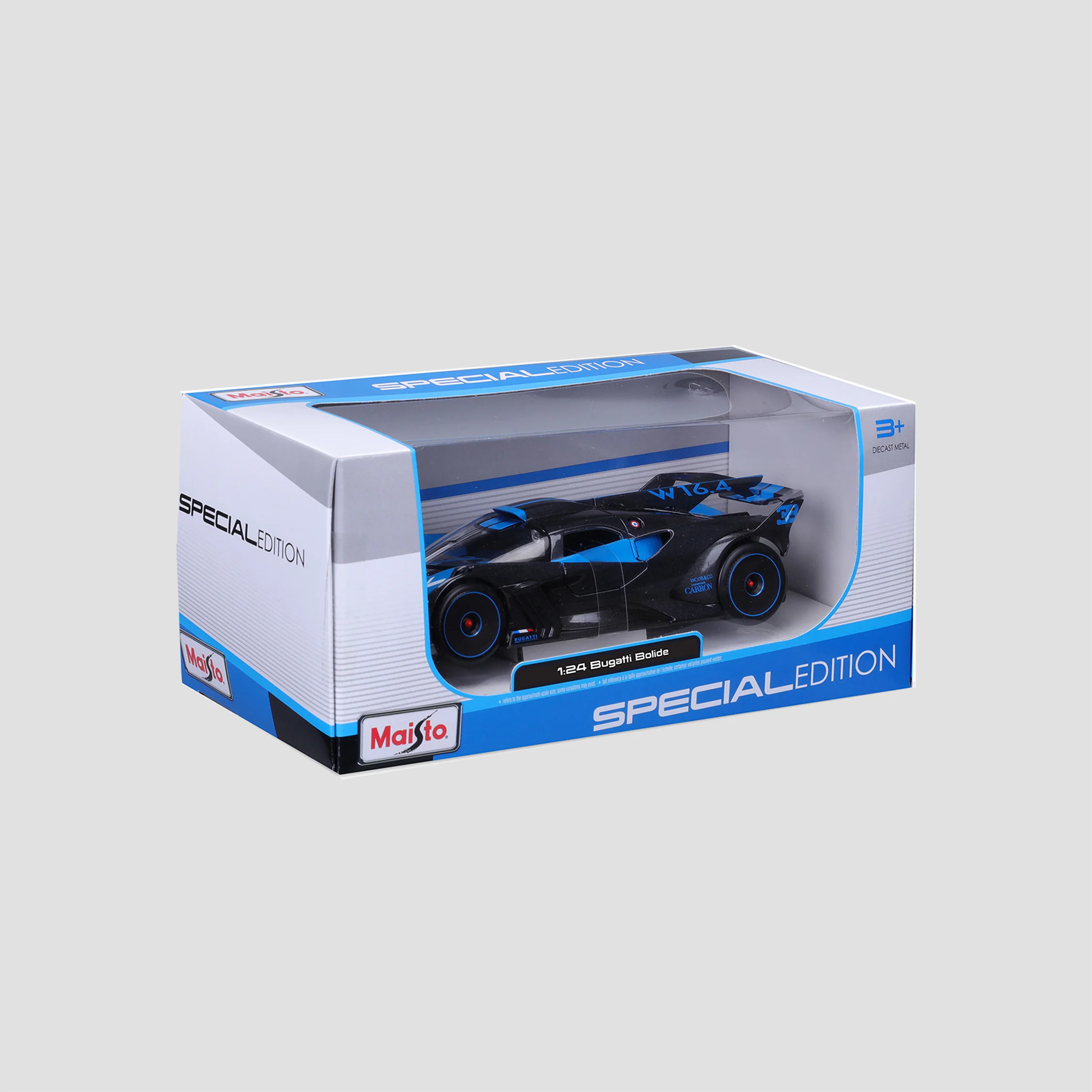 BUGATTI BOLIDE SCALE MODEL 1:24 BLUE - Image 4