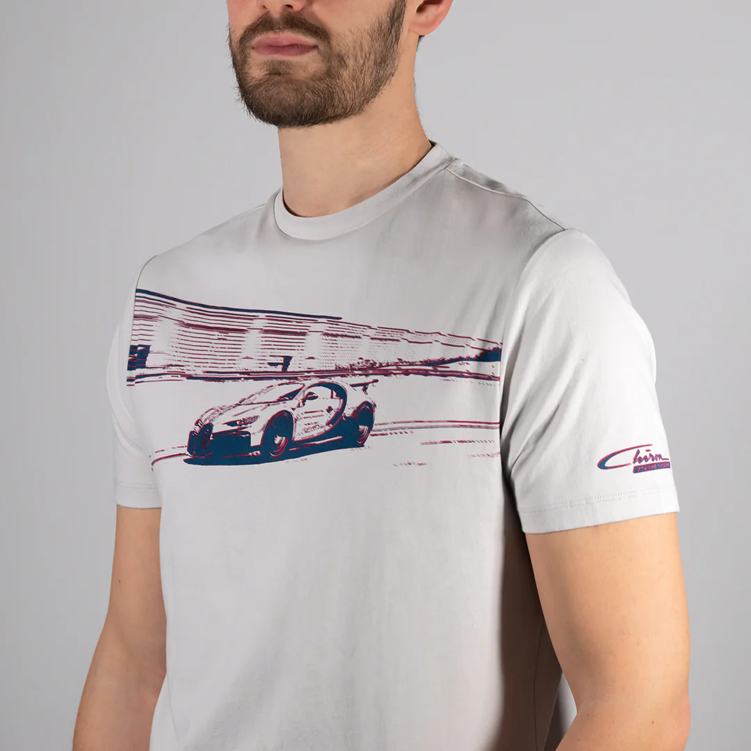 BUGATTI CHIRON PUR SPORT T-SHIRT GREY - Image 3