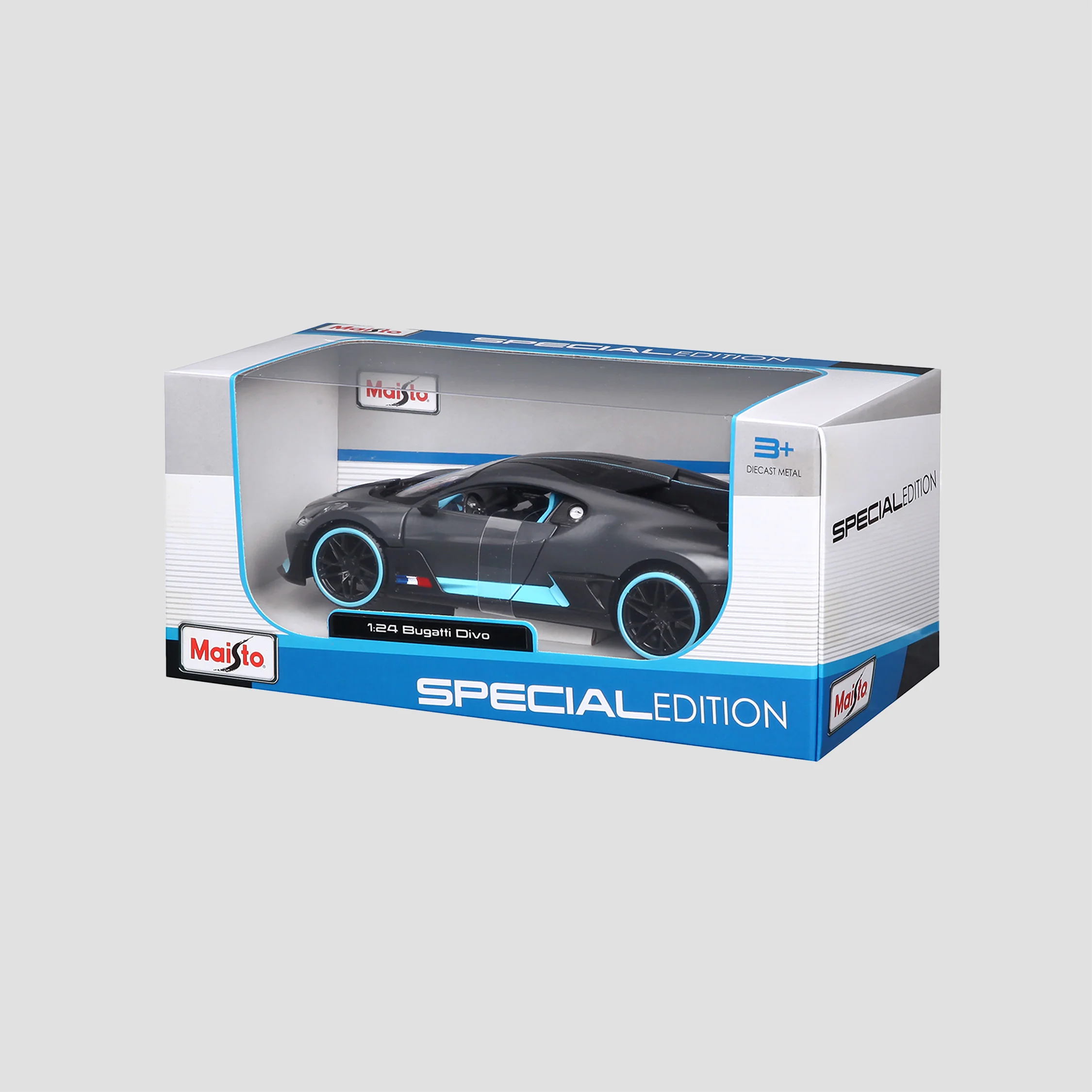 BUGATTI DIVO SCALE MODEL 1:24 GREY - Image 4
