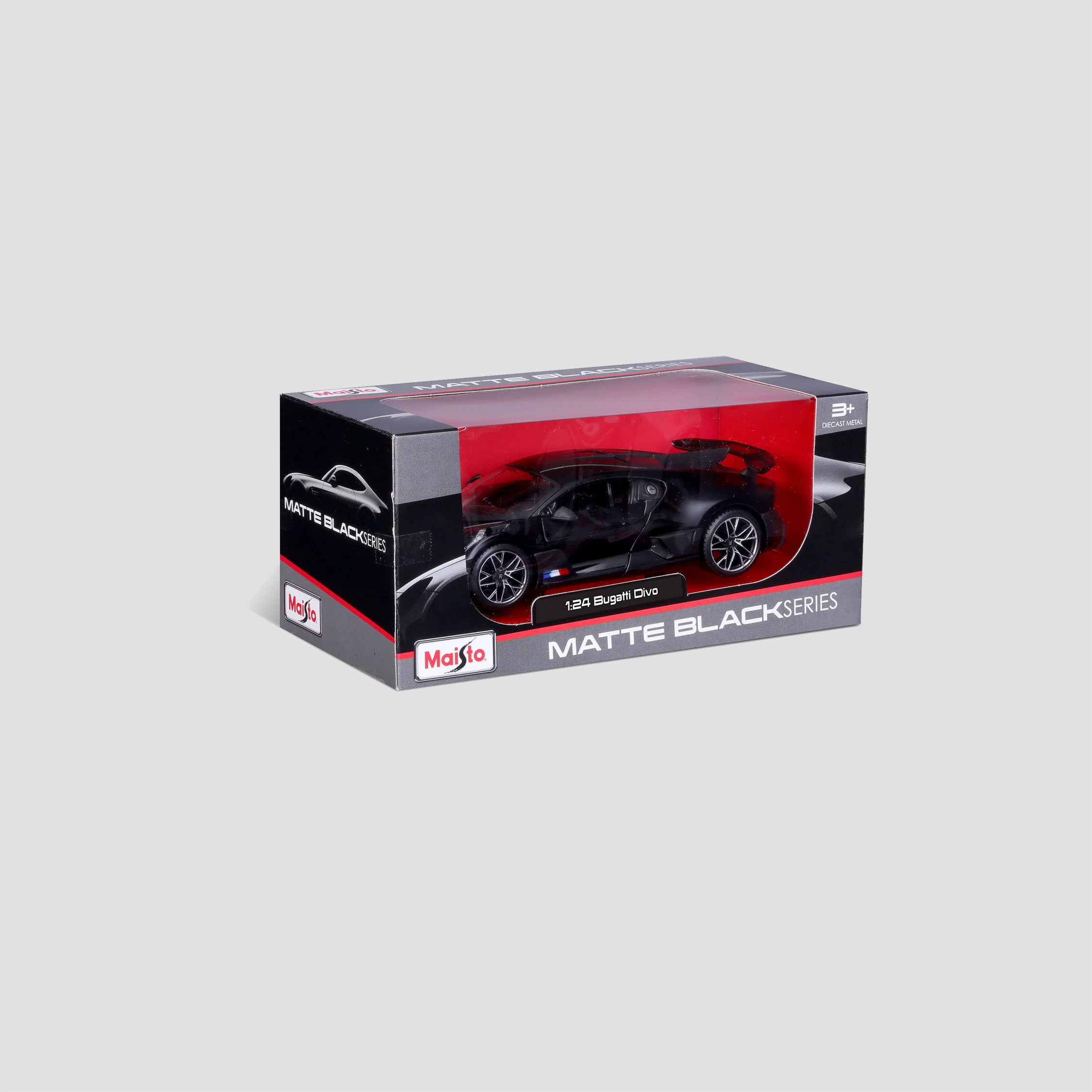 BUGATTI DIVO SCALE MODEL 1:24 MATTE BLACK - Image 6