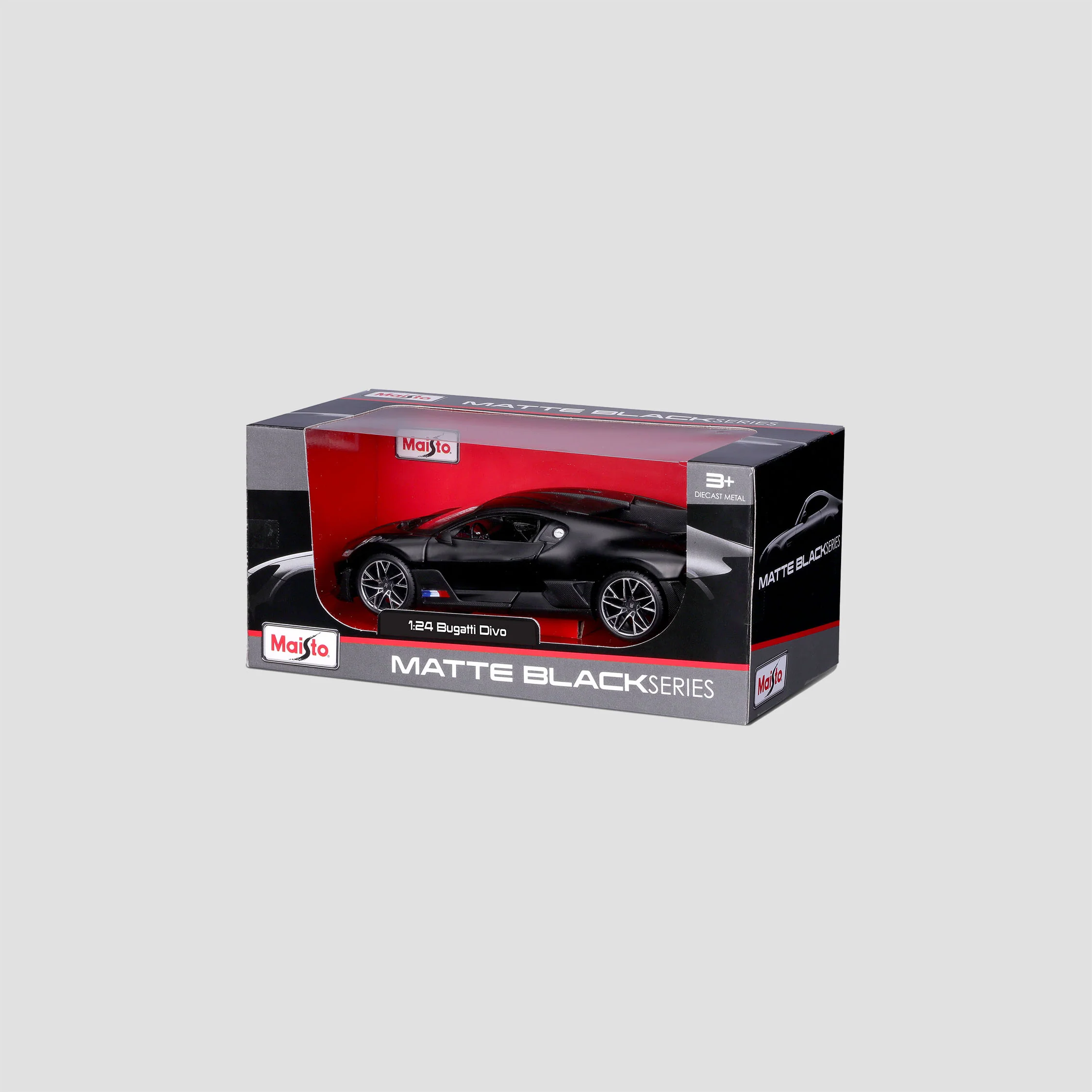 BUGATTI DIVO SCALE MODEL 1:24 MATTE BLACK - Image 7