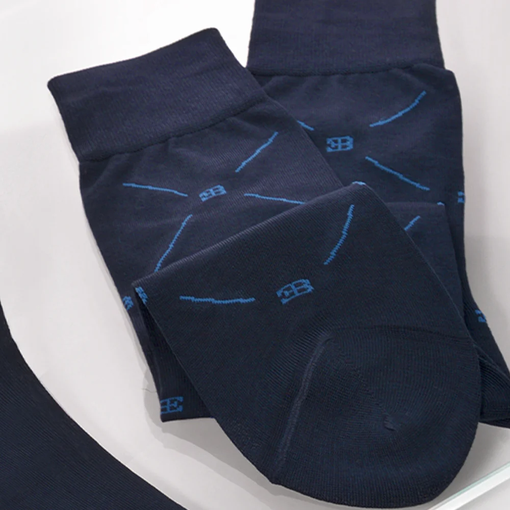 BUGATTI EB TEXTURE SOCKS BLUE - Image 3