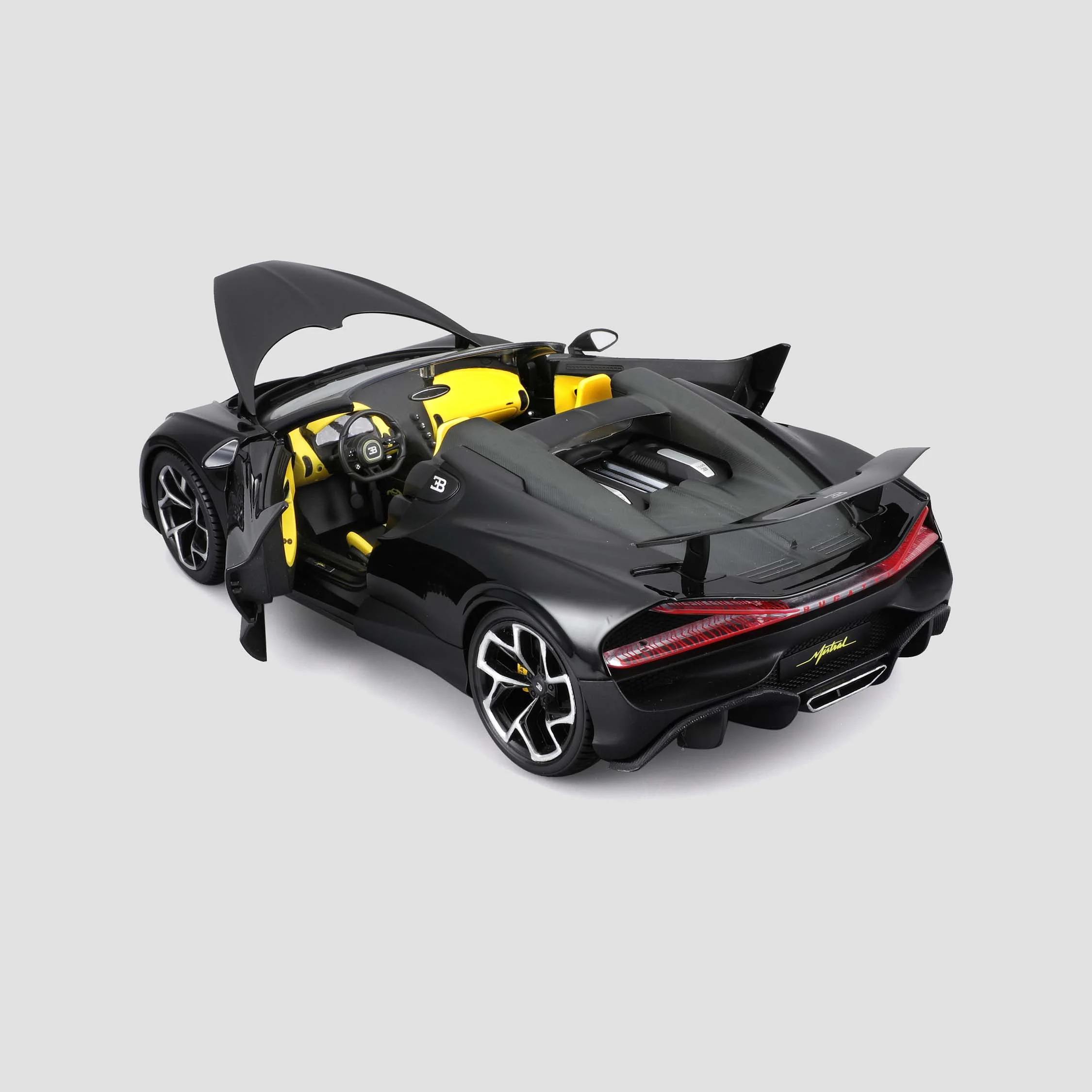 BUGATTI MISTRAL SCALE MODEL 1:18 BLACK - Image 3