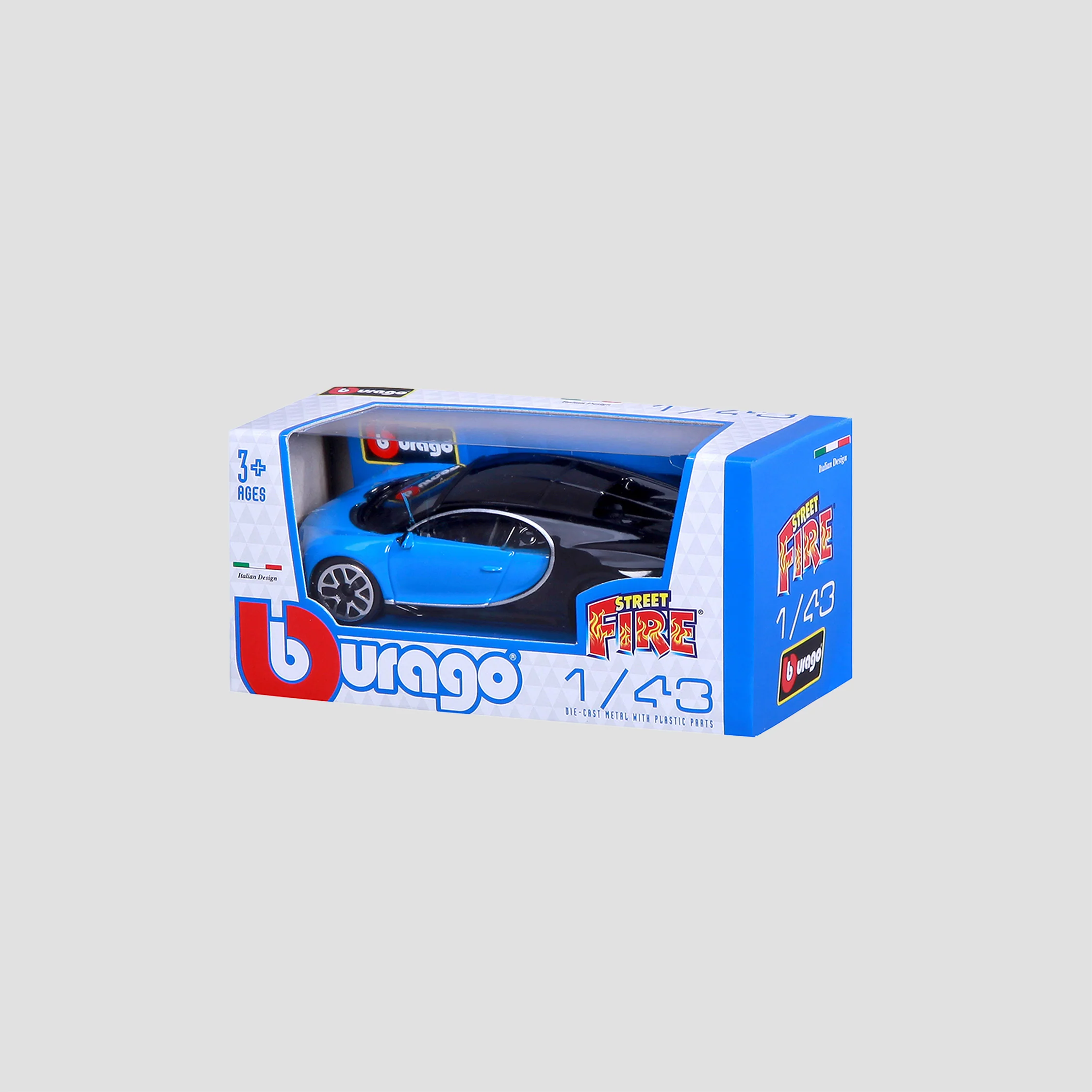 BUGATTI STREETFIRE CHIRON SCALE MODEL 1:43 BLUE - Image 4